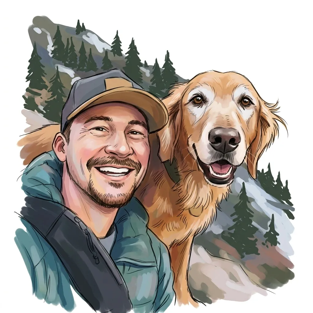 Adventure Buddies sticker — Painterly Sketch